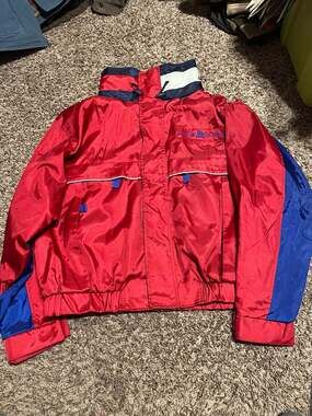 Vintage Tommy Hilfiger Colorblock Flag Spell Out Sailing Jacket XXL